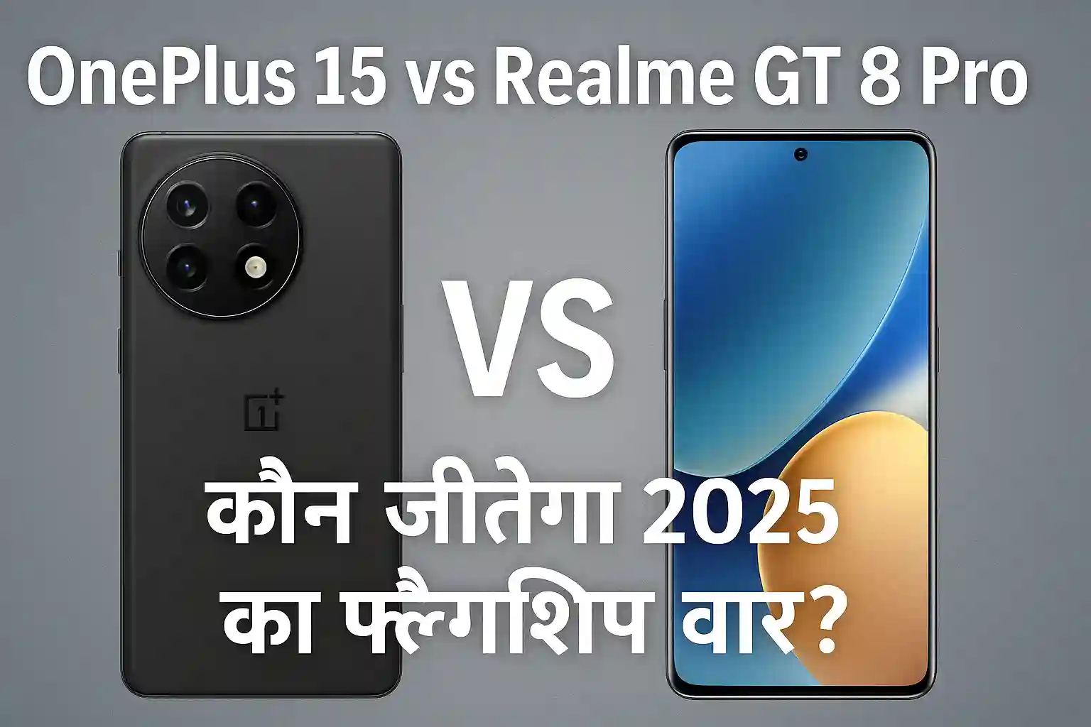 OnePlus 15 vs Realme GT 8 Pro