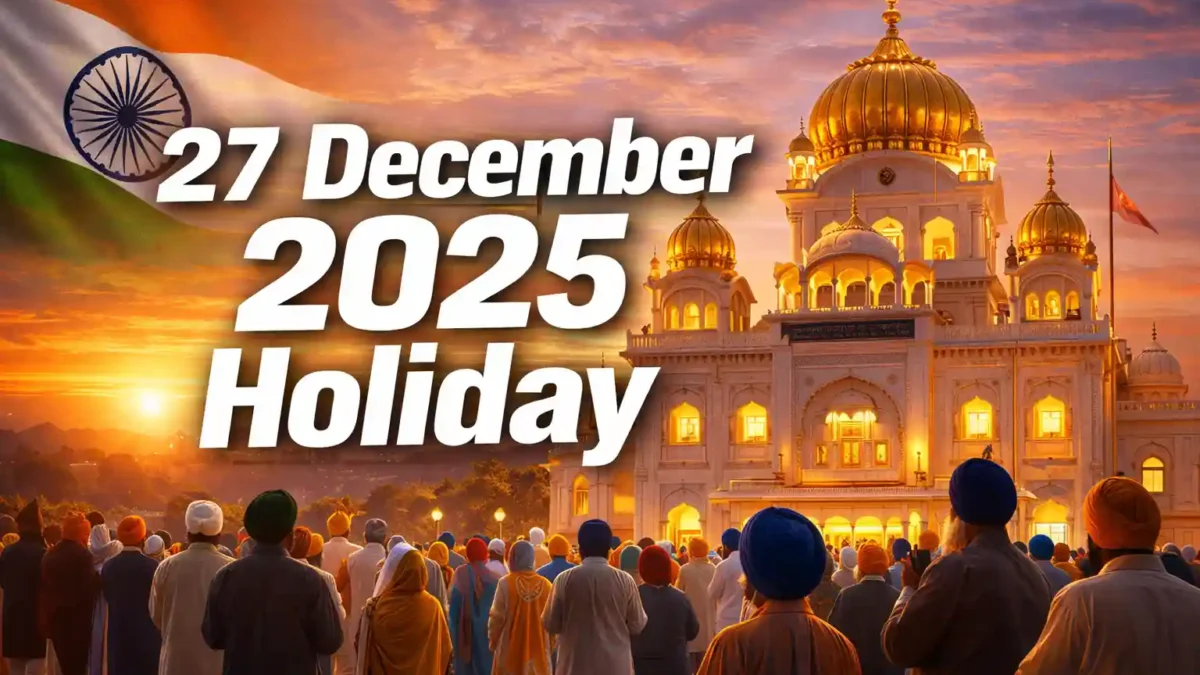 27 December 2025 Holiday