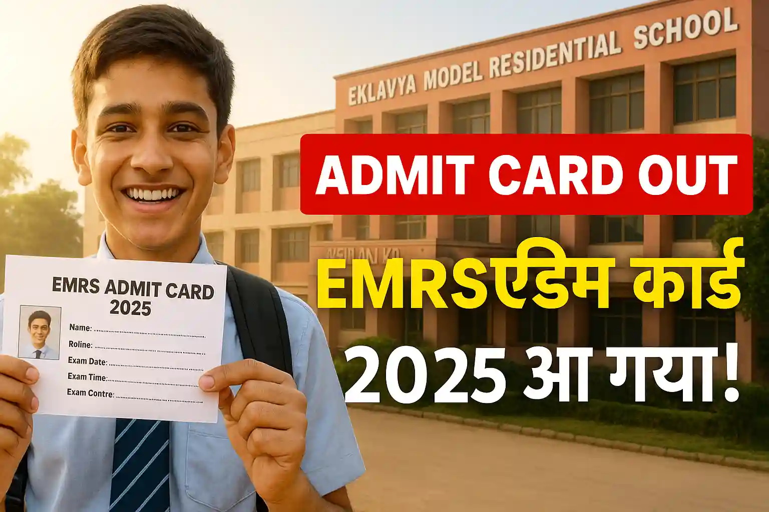 EMRS Admit Card 2025