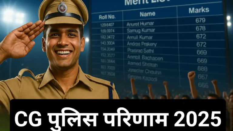 CG Police Result ने तो दिल जीत लिया – 2025 कांस्टेबल PET में 5000+ पास, चेक करो अपना नाम, अगला स्टेज मेडिकल!