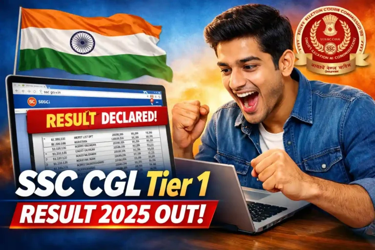 SSC CGL Tier 1 Result 2025