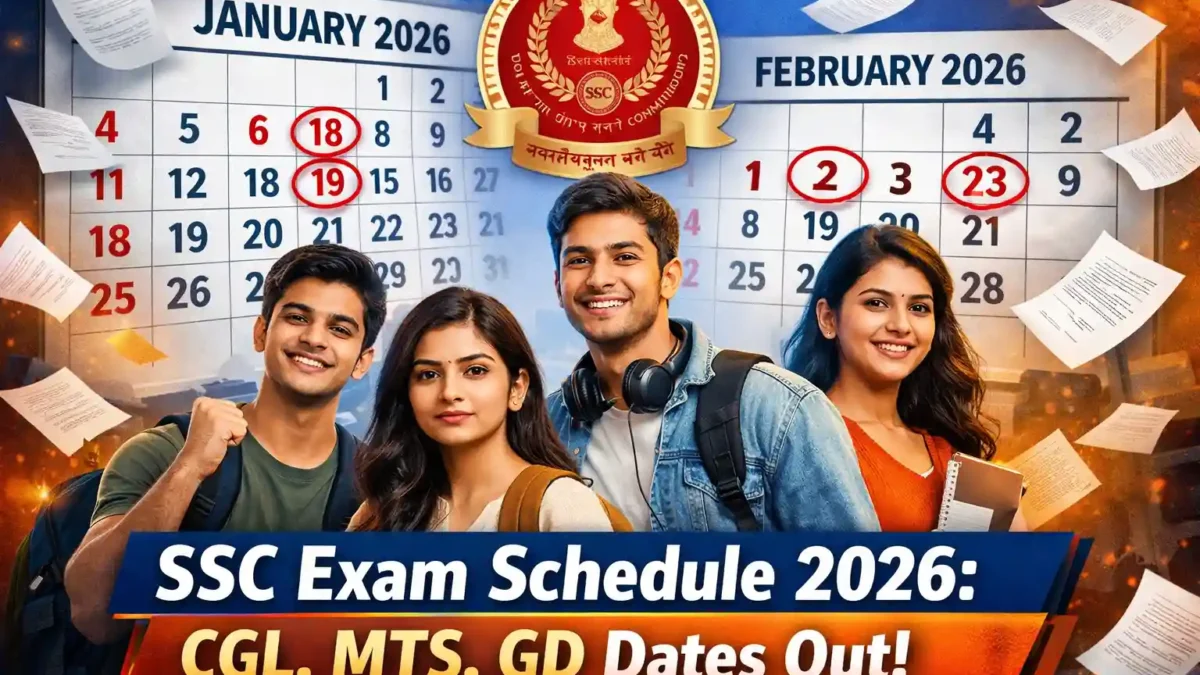 SSC Exam Schedule 2026