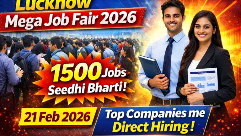 Lucknow Rojgar Mela 2026: 1500 पदों पर भर्ती, ग्रेजुएट युवाओं के लिए सुनहरा अवसर