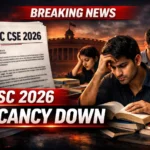 UPSC CSE 2026 Vacancy decline breaking news thumbnail