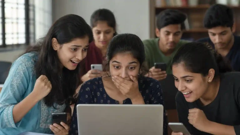 Gujarat HSC Result 2026 check करते भारतीय छात्र
