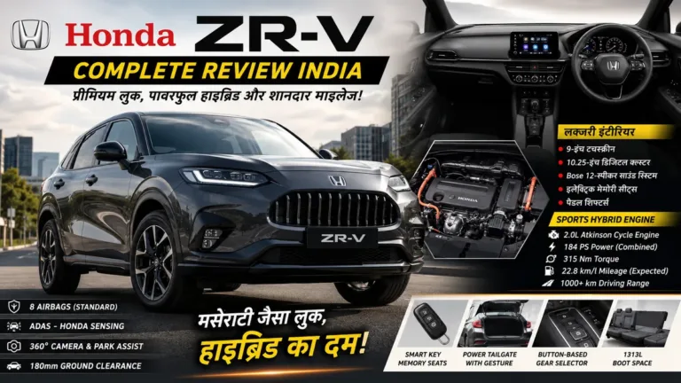 Honda ZRV Hybrid SUV Review: मसेराटी जैसा लुक, 315Nm का टॉर्क और 22.8 kmpl का माइलेज! जानिए सारे फीचर्स